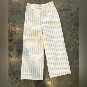 Gianni bini wide leg trousers dress pants stripe like new